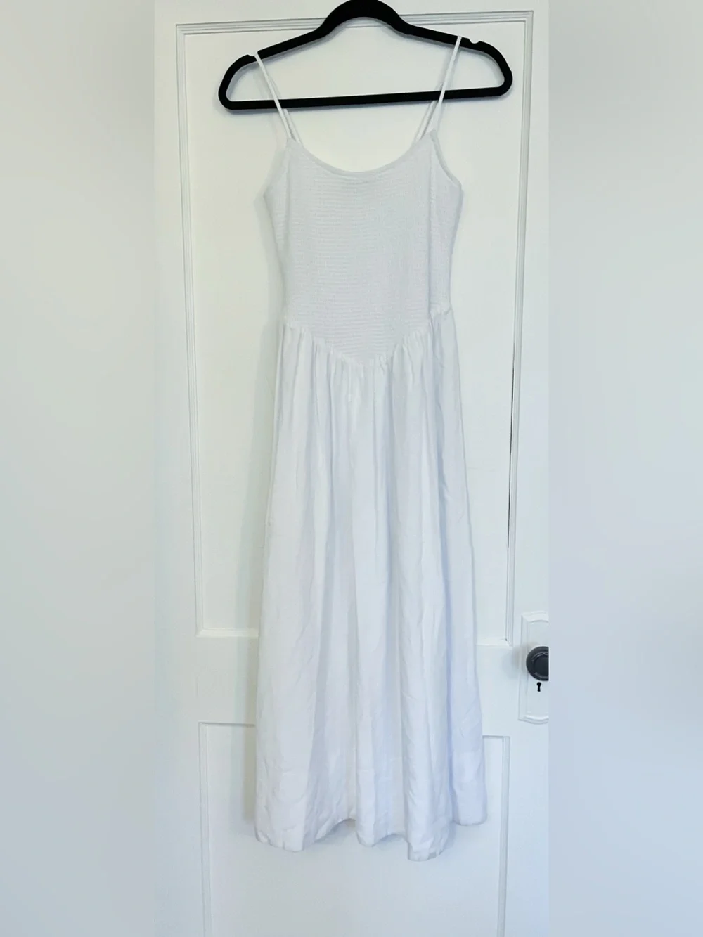 Dynamite White Linen Maxi Dress Size M - Picture 7 of 11